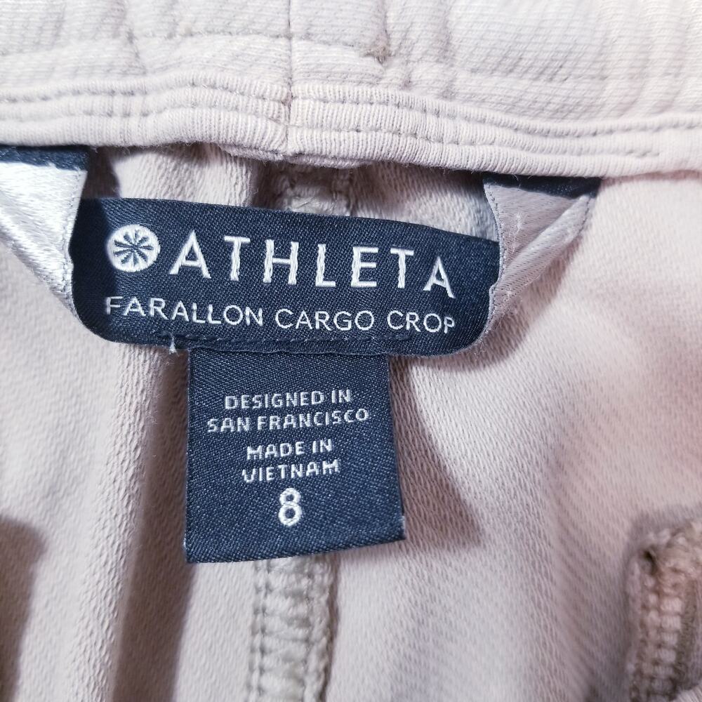 Athleta Farallon Cargo Crop Pants Cotton blend - Picture 2 of 13